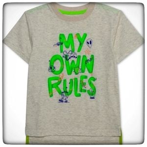 Jem Little Boys My Own Rules Graphic T-Shirt-Boy 4